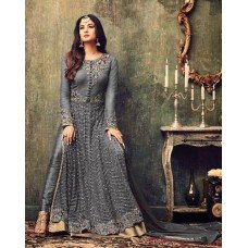 MZ4707-C GREY MAISHA AZARA BRIDAL WEDDING WEAR DRESS